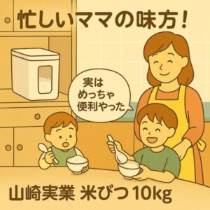 山崎実業 米びつ 10kgの口コミは本当？袋ごと入ってスッキリ収納に感動！