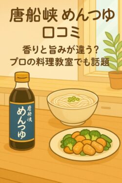 唐船峡 めんつゆ 口コミ｜香りと旨みが違う？プロの料理教室でも話題