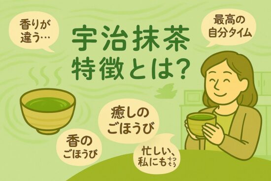 宇治抹茶 特徴とは？産地と香りに秘めた魅力を解説
