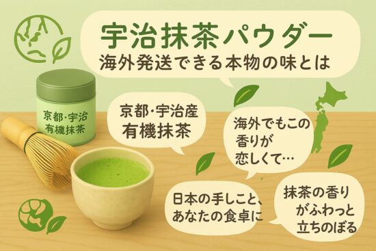 宇治抹茶パウダー｜海外発送できる本物の味とは