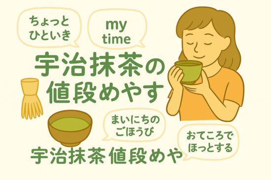 宇治抹茶 値段の目安は？ママのご褒美に最適な選び方