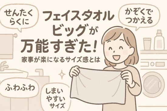 フェイスタオル ビッグが万能すぎた！