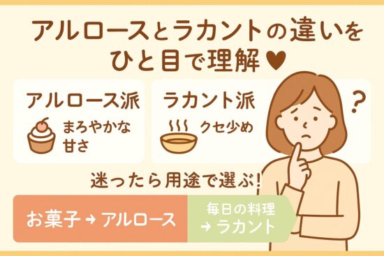 アルロースとラカントの違い